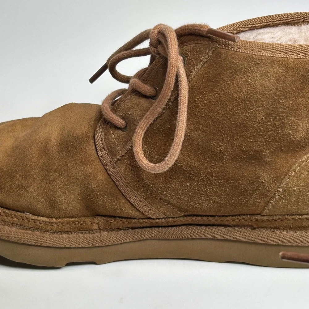 Ugg Neumel Chestnut Suede Lace Up Chukka Boots Mens 6 1017320K